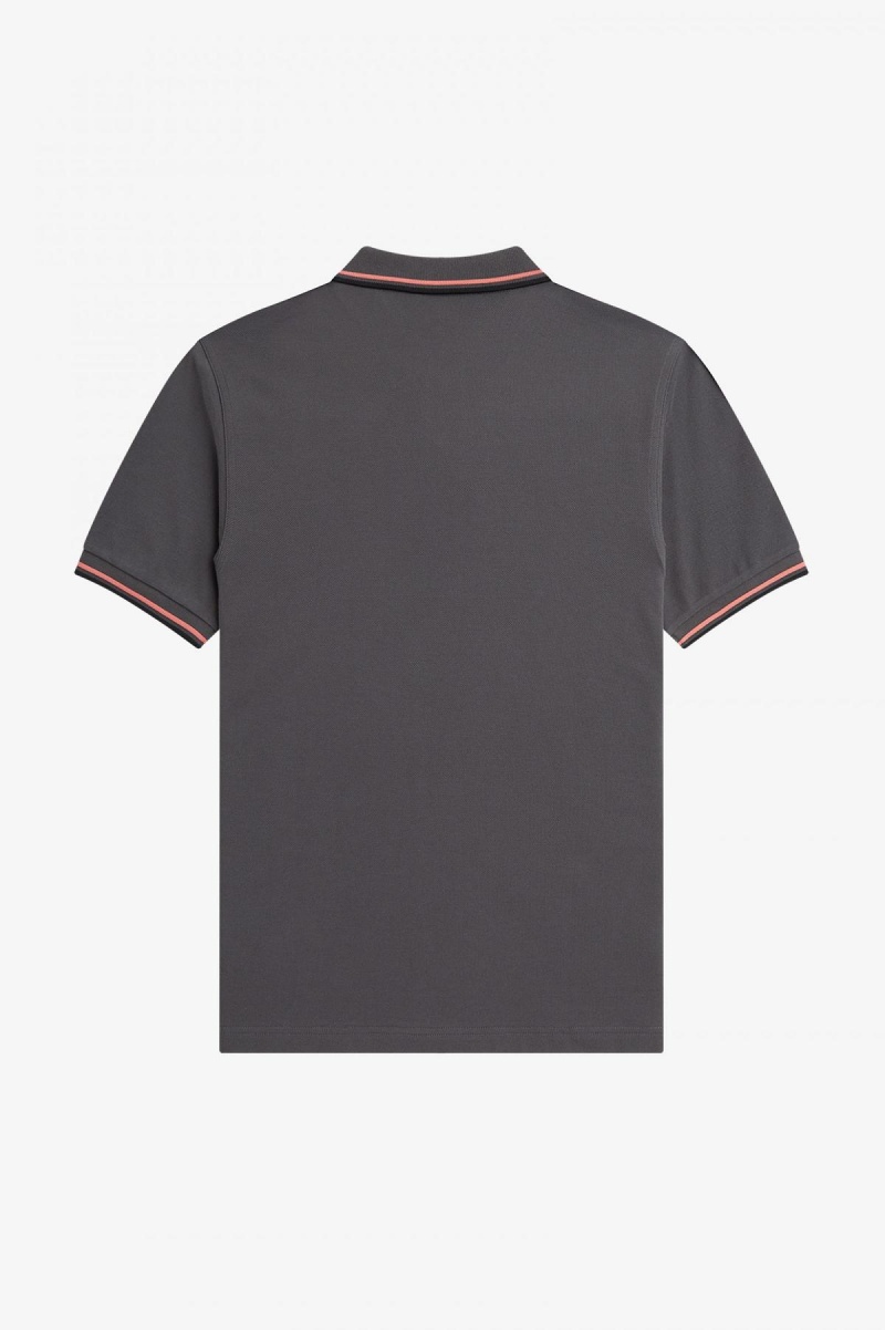 Fred Perry M3600 Fred Perry Shirt Herr Korall Svarta | PSEQX45785