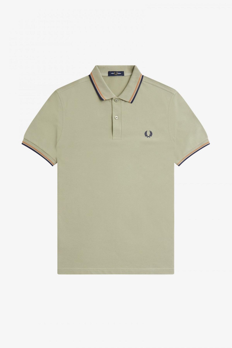 Fred Perry M3600 Fred Perry Shirt Herr Ljusmarinblå | LSETR88831