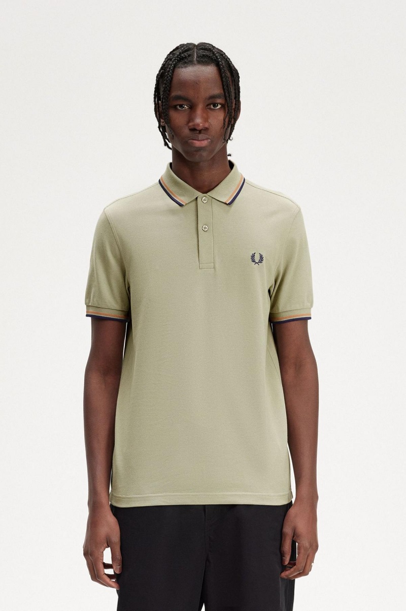 Fred Perry M3600 Fred Perry Shirt Herr Ljusmarinblå | LSETR88831