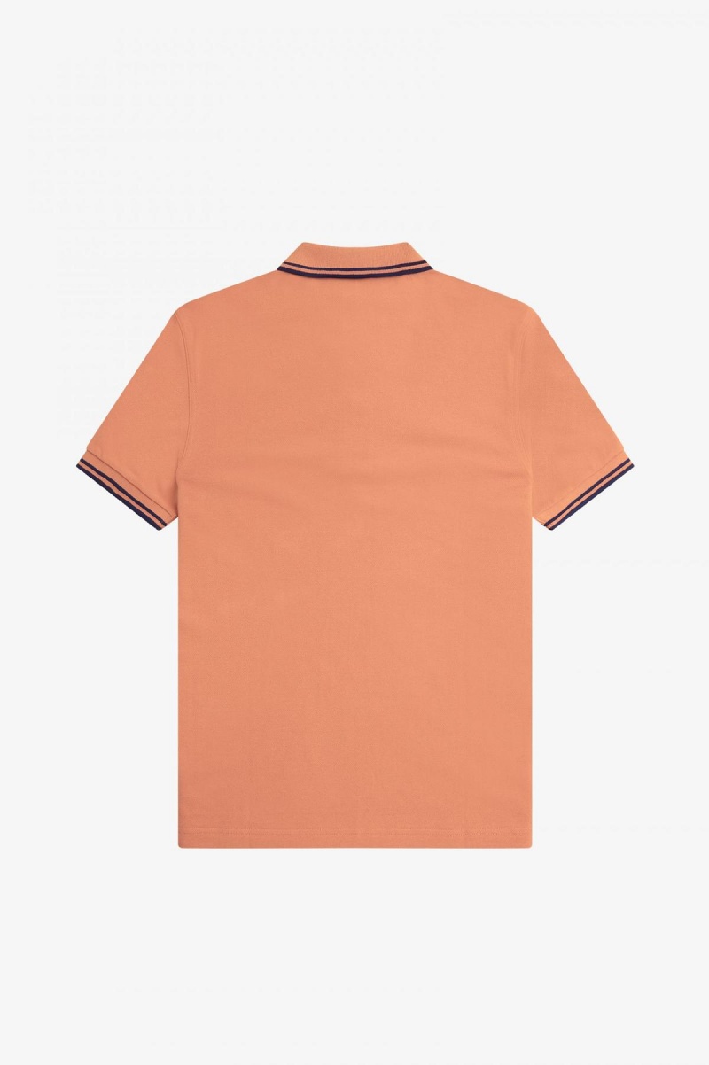 Fred Perry M3600 Fred Perry Shirt Herr Ljusmarinblå Marinblå | LSETR50380