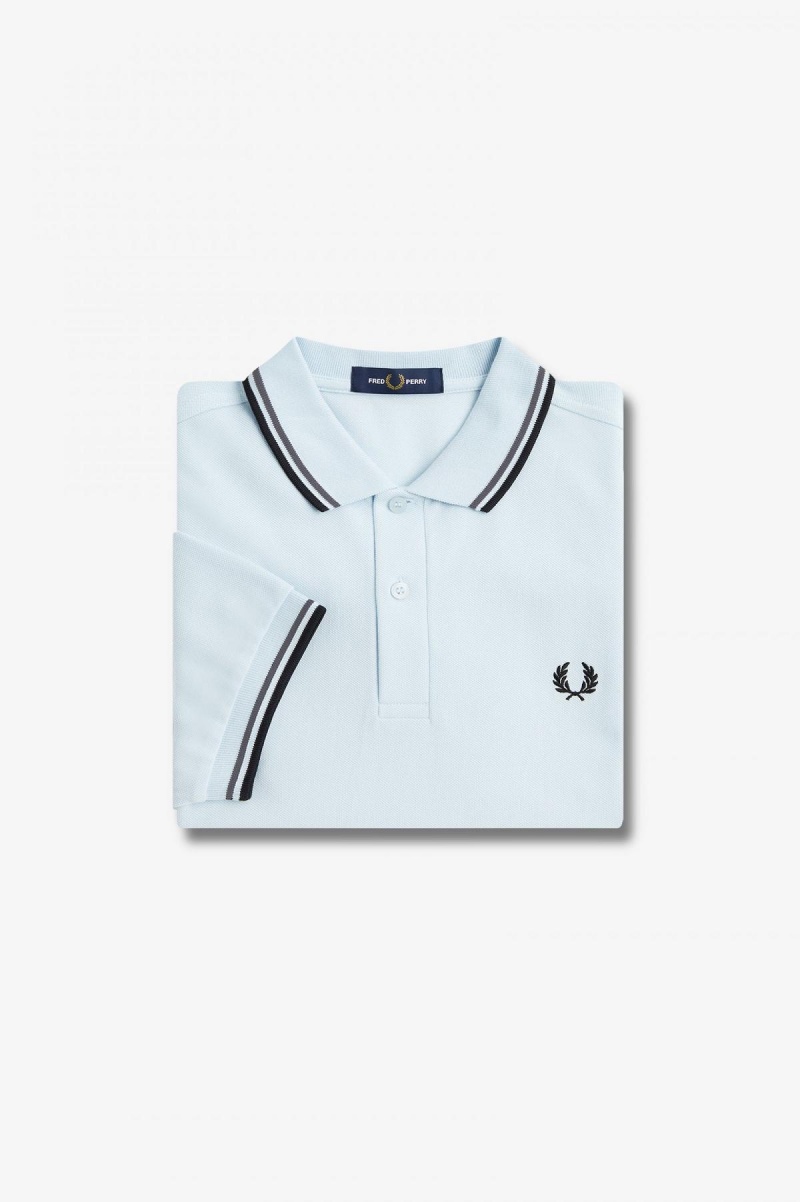 Fred Perry M3600 Fred Perry Shirt Herr Ljusgröna Svarta | SEJZR54080