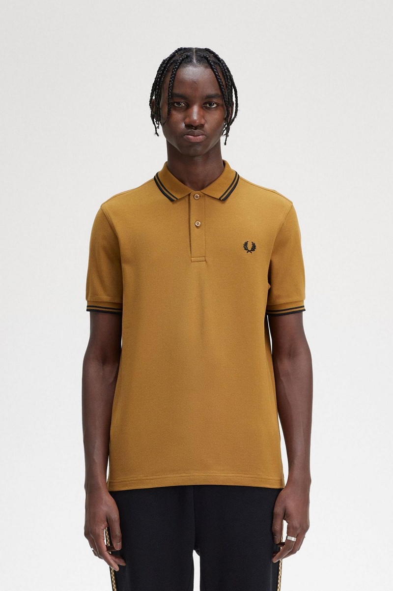 Fred Perry M3600 Fred Perry Shirt Herr Mörksvarta Svarta | PSEER17523