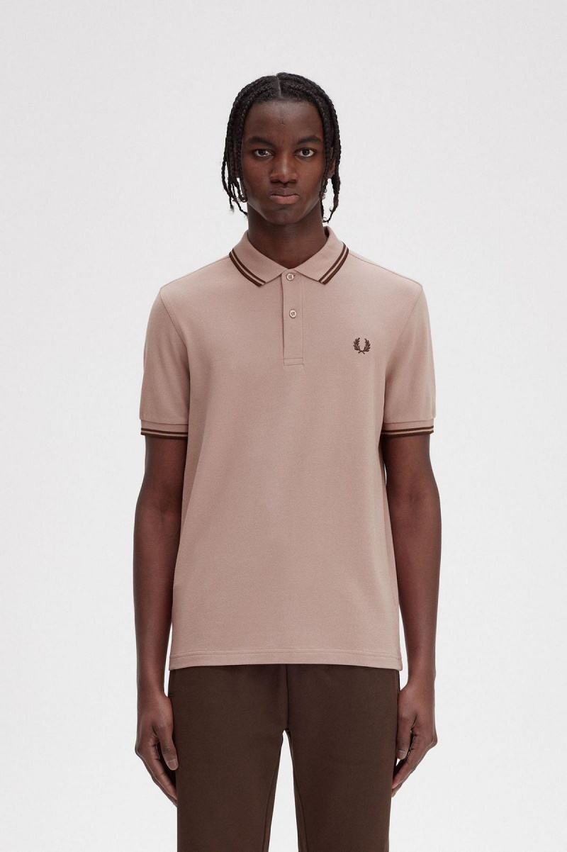 Fred Perry M3600 Fred Perry Shirt Herr Mörkrosa | SEQAV45609