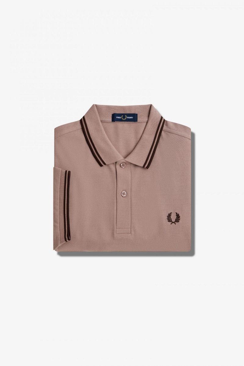 Fred Perry M3600 Fred Perry Shirt Herr Mörkrosa | SEQAV45609