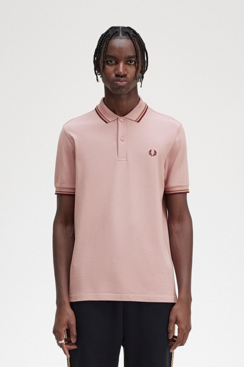 Fred Perry M3600 Fred Perry Shirt Herr Rosa Rosa | SEXMI52948