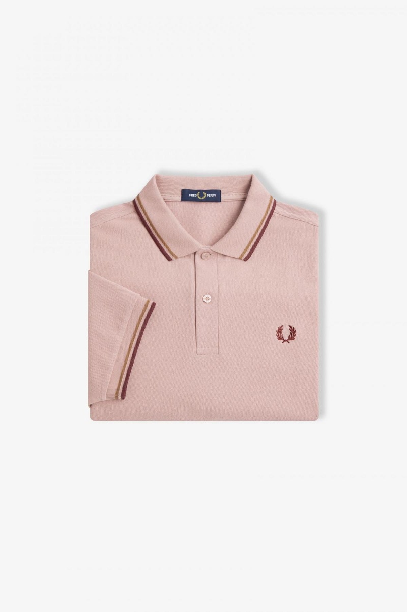 Fred Perry M3600 Fred Perry Shirt Herr Rosa Rosa | SEXMI52948