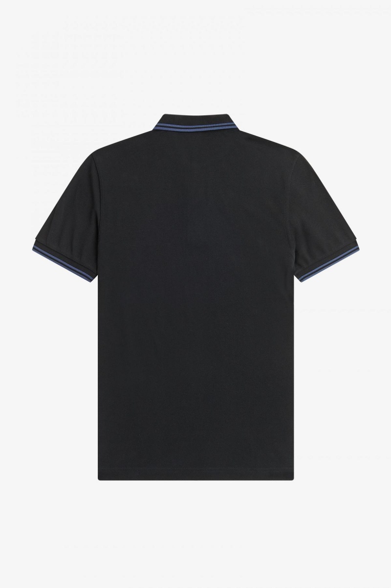 Fred Perry M3600 Fred Perry Shirt Herr Svarta Blå Blå | SSEVO10525