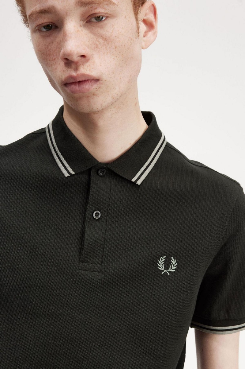 Fred Perry M3600 Piketröja Herr Gröna | SEEGJ54192