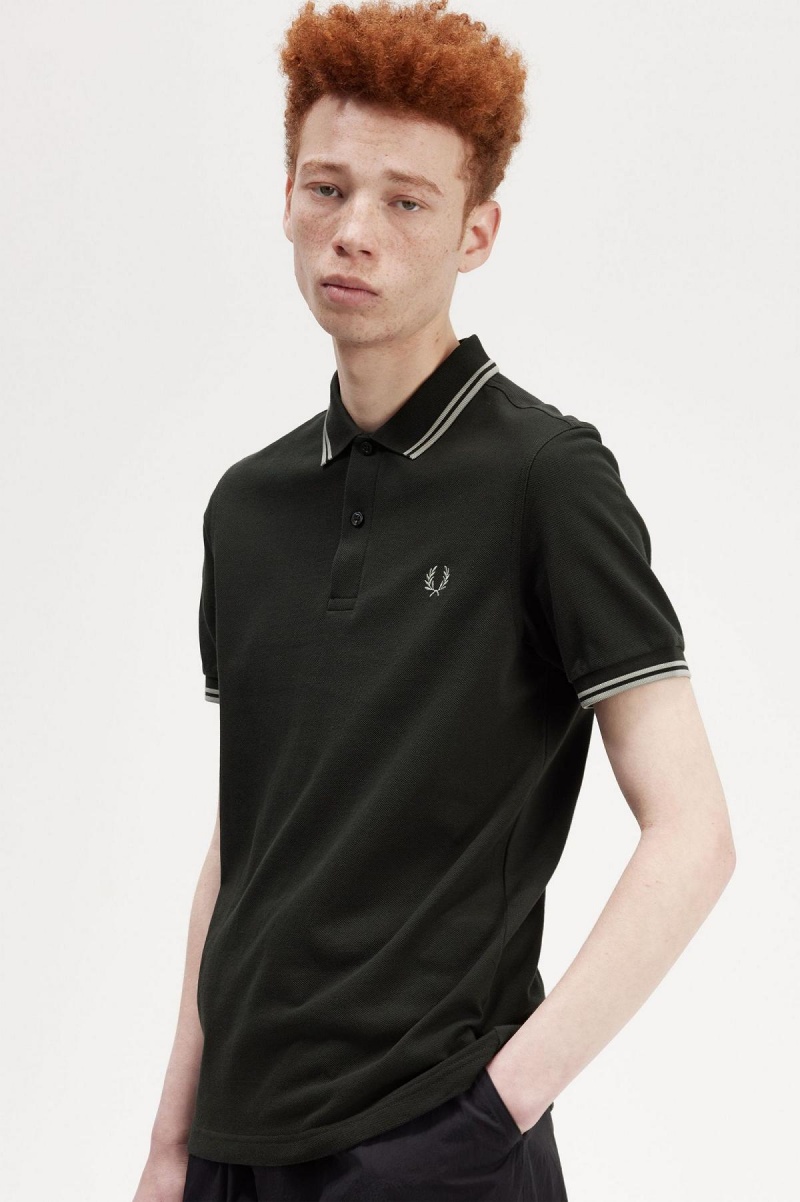 Fred Perry M3600 Piketröja Herr Gröna | SEEGJ54192