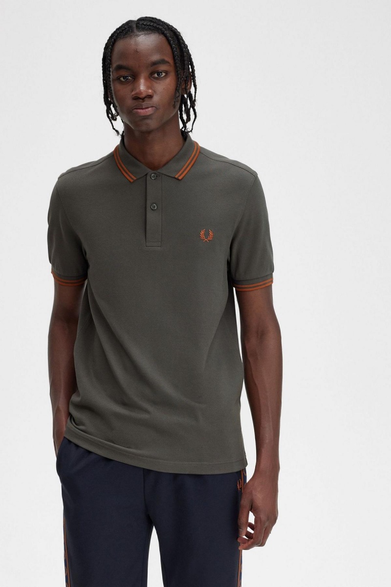 Fred Perry M3600 Piketröja Herr Gröna | SEZPD20549