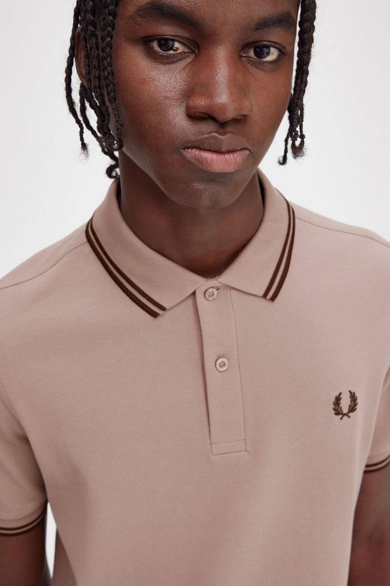 Fred Perry M3600 Piketröja Herr Mörkrosa | SEDFL60002