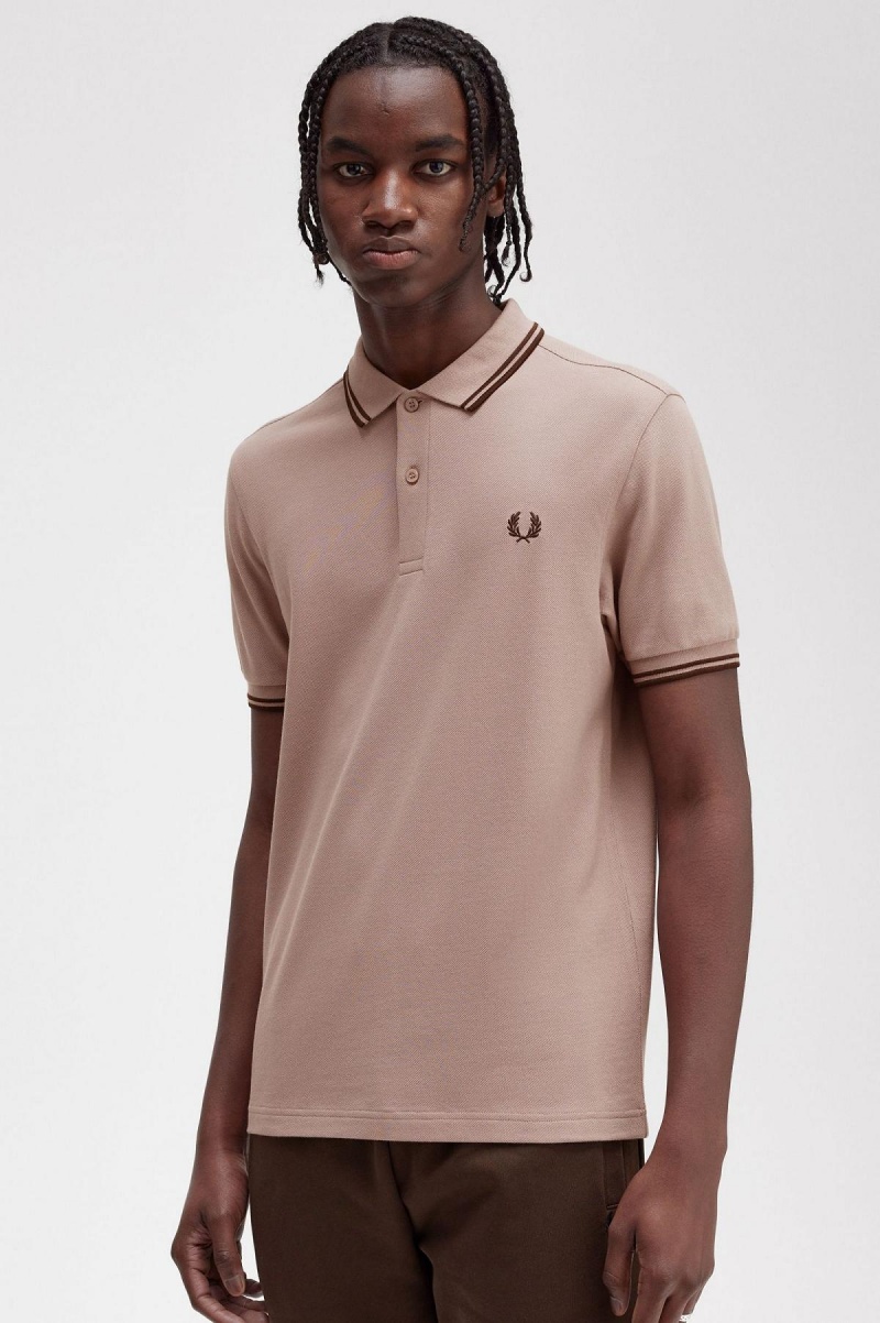 Fred Perry M3600 Piketröja Herr Mörkrosa | SEDFL60002