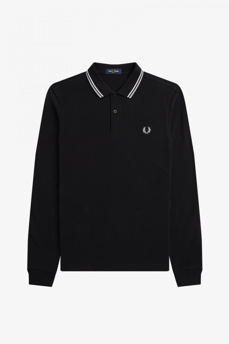 Fred Perry M3636 Fred Perry Shirt Herr Svarta | SEJZR81654