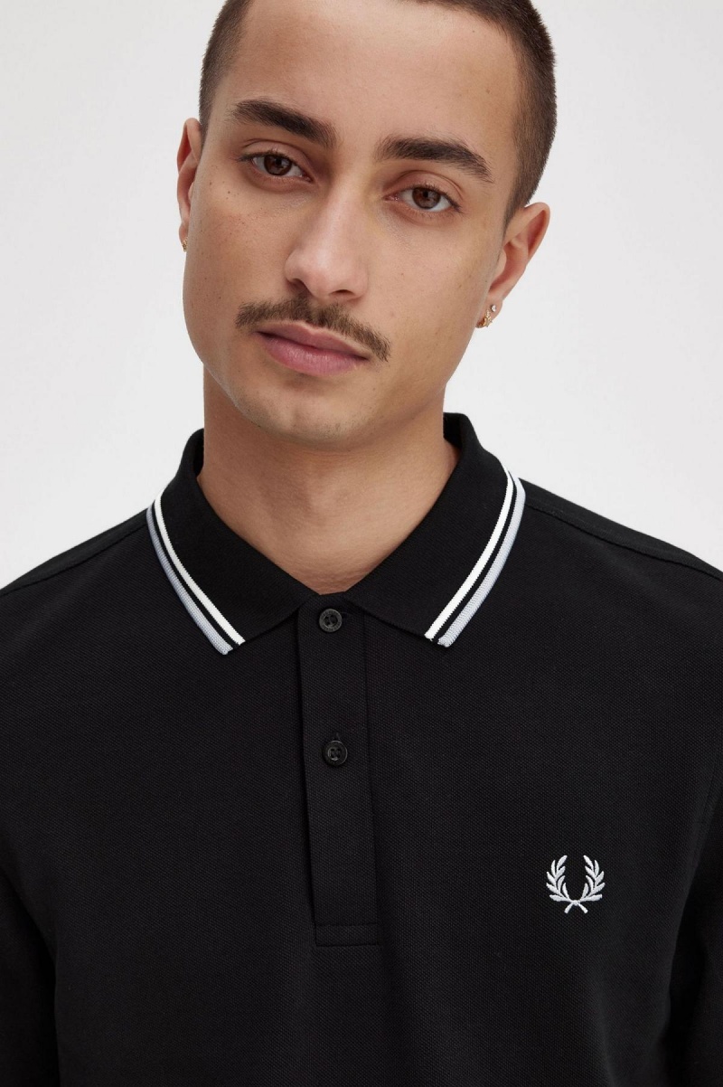 Fred Perry M3636 Piketröja Herr Svarta | SEEAH15633