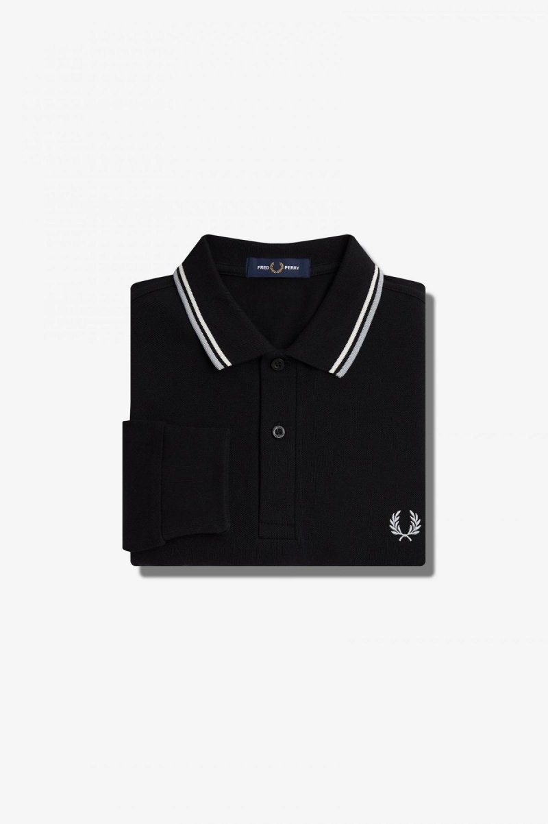 Fred Perry M3636 Piketröja Herr Svarta | SEEAH15633