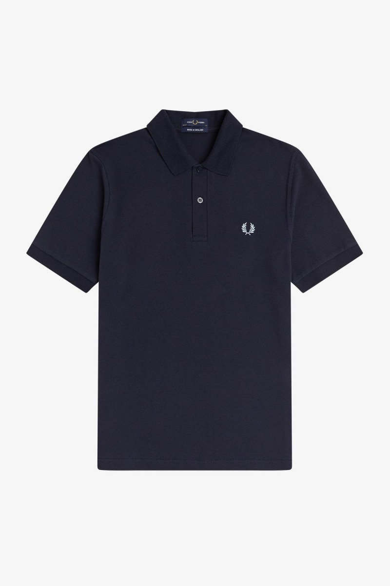 Fred Perry M3 Fred Perry Shirt Herr Marinblå | USETG38387