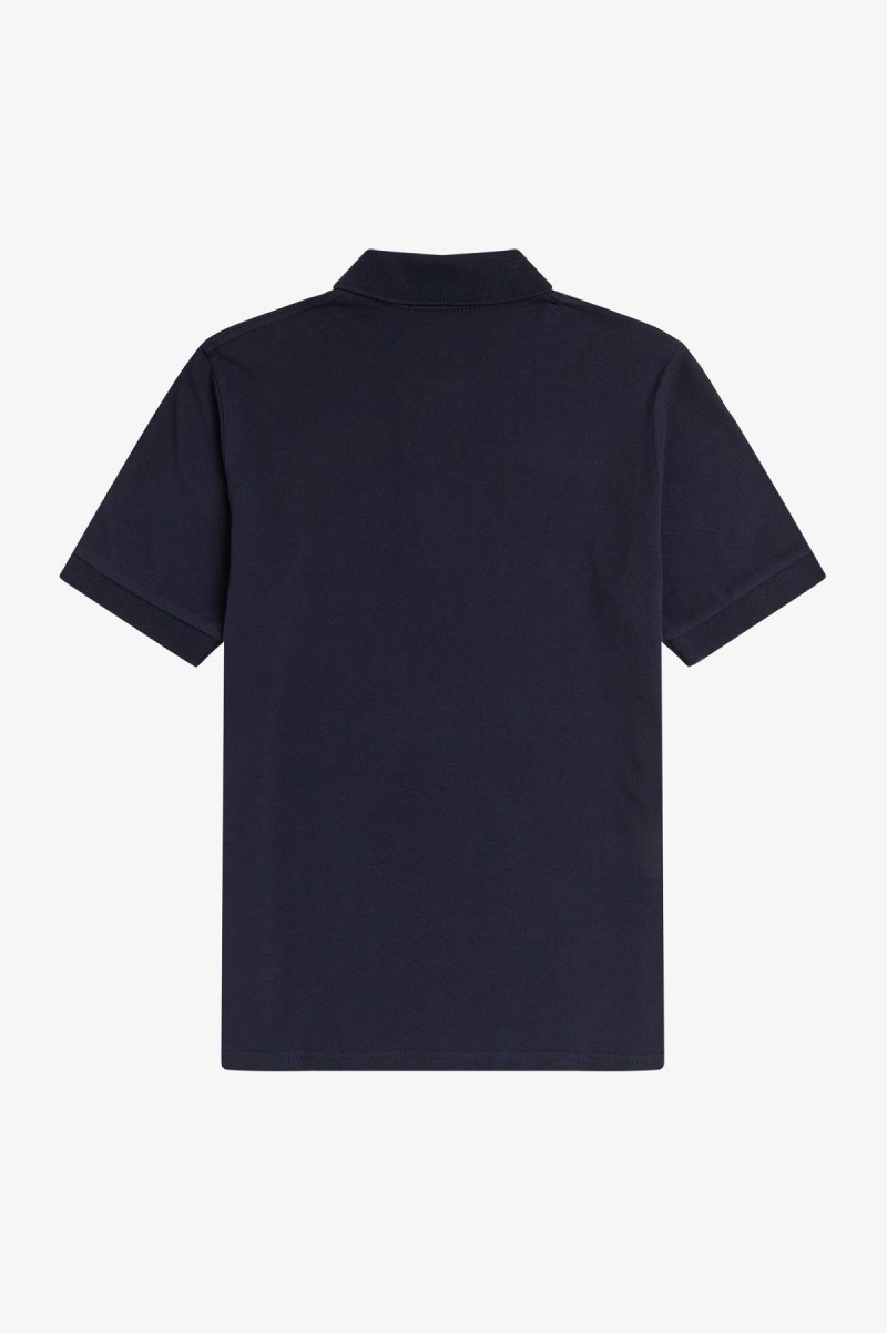 Fred Perry M3 Fred Perry Shirt Herr Marinblå | USETG38387