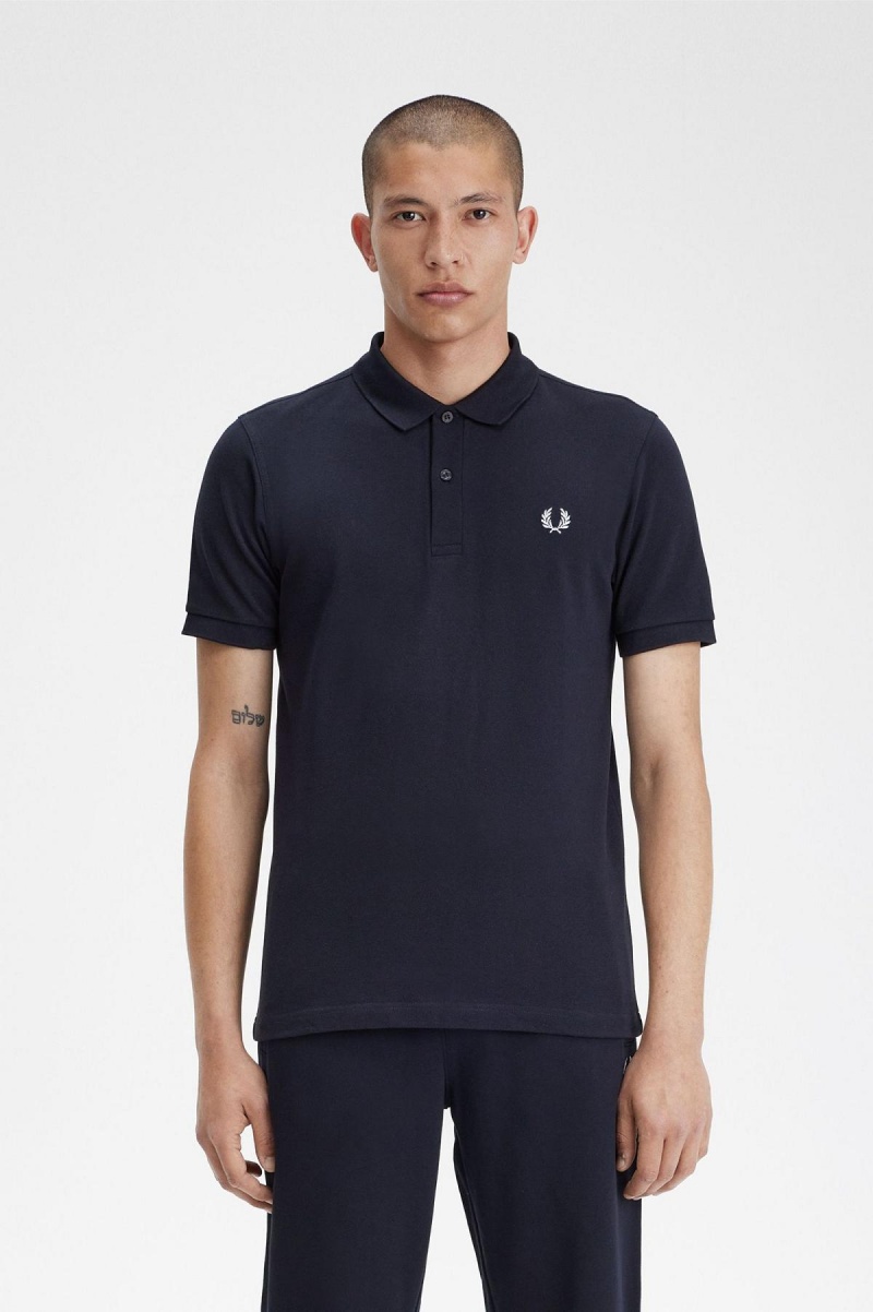 Fred Perry M3 Fred Perry Shirt Herr Marinblå | USETG38387