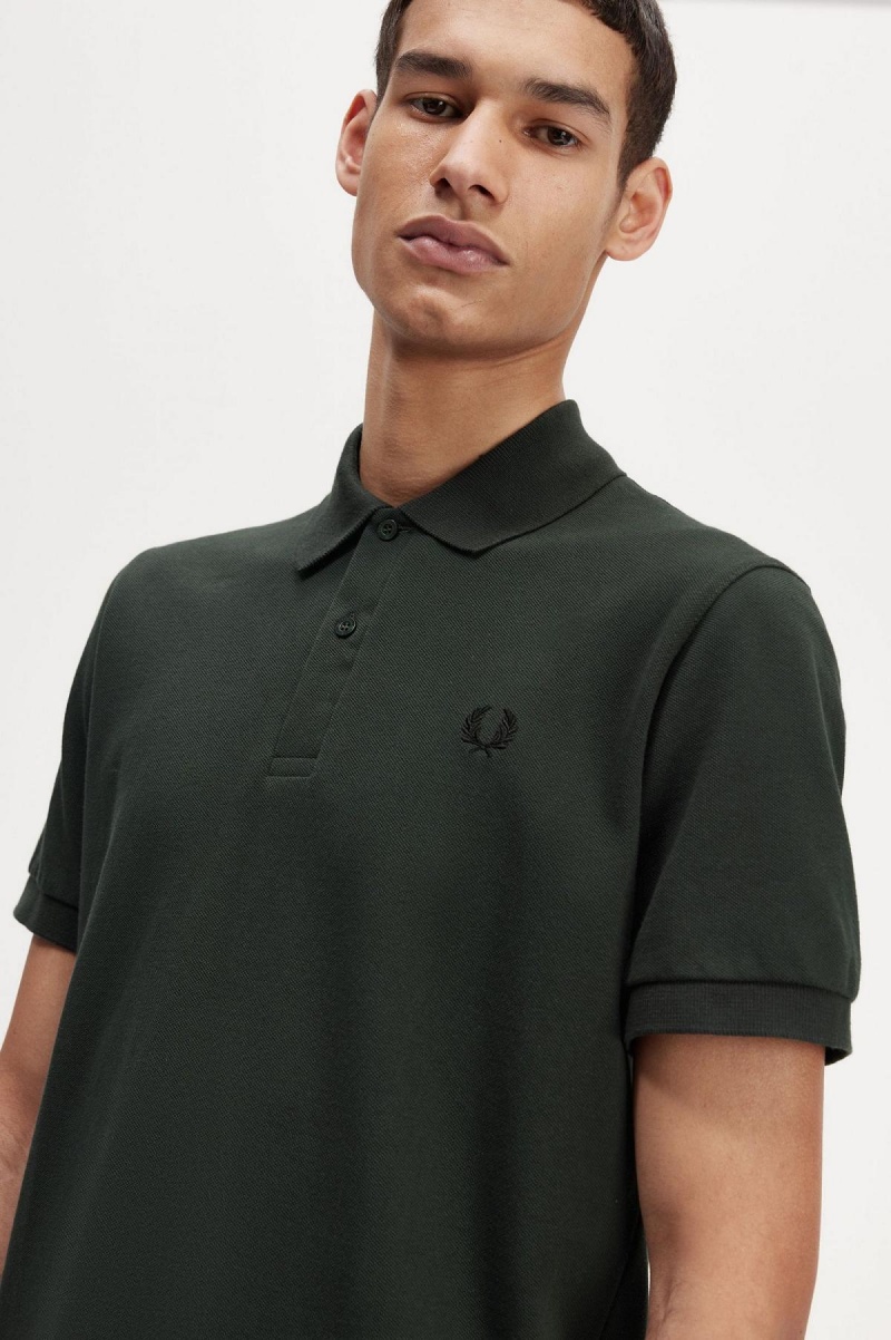 Fred Perry M3 Piketröja Herr Gröna Svarta | YSEVQ89736