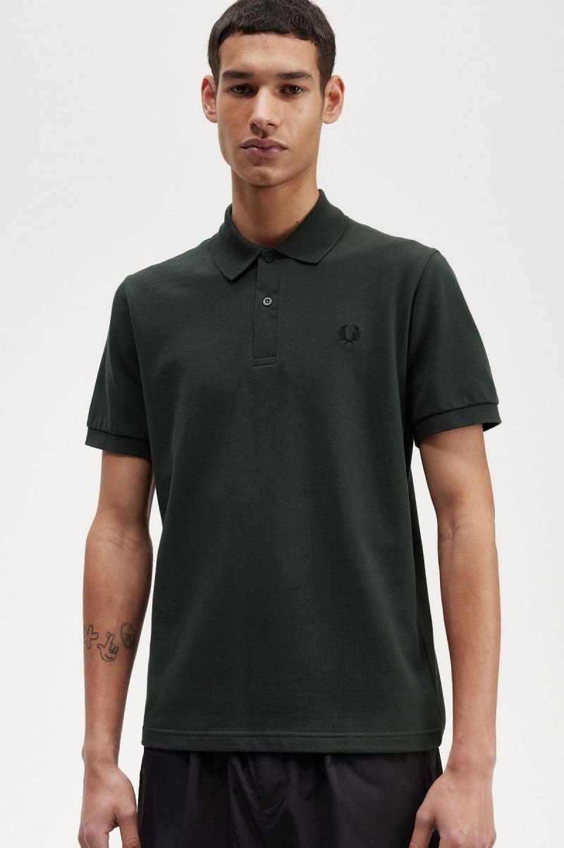 Fred Perry M3 Piketröja Herr Gröna Svarta | YSEVQ89736