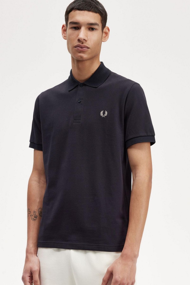 Fred Perry M3 Piketröja Herr Marinblå Ljus | SSENY51031