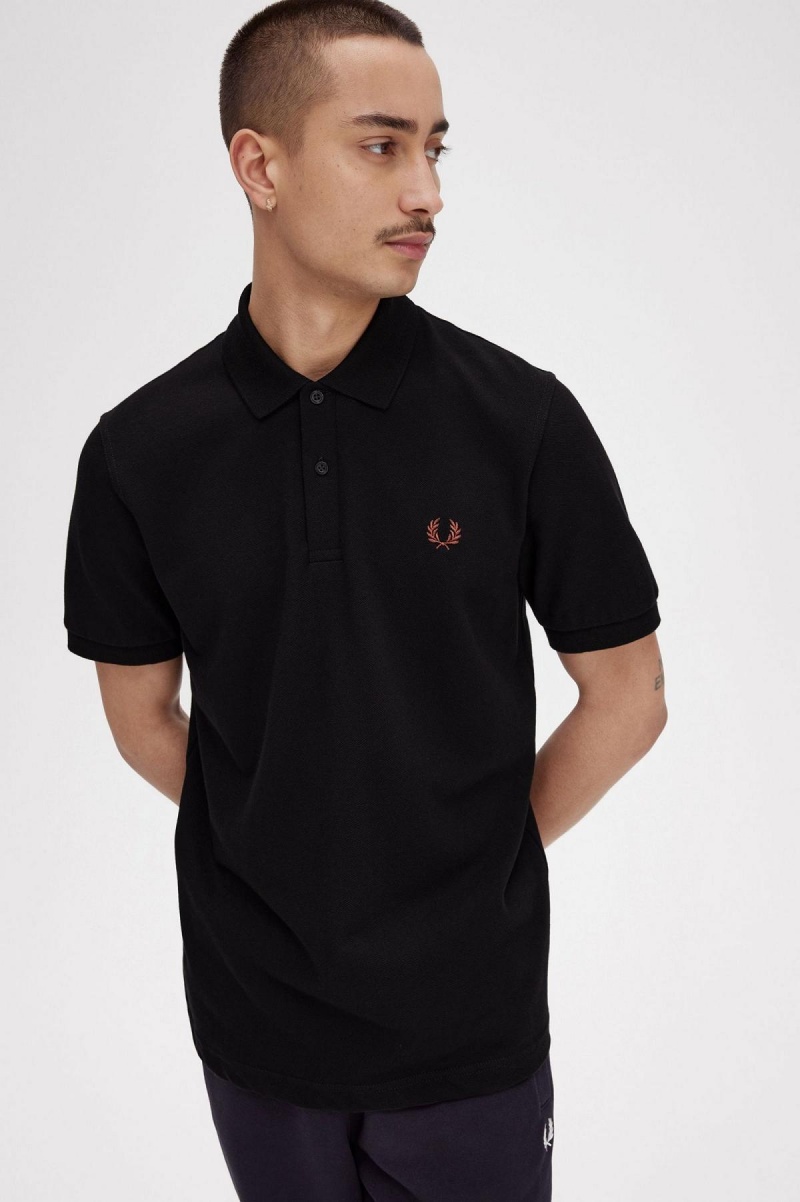 Fred Perry M3 Piketröja Herr Svarta Bruna | SEJVR76621