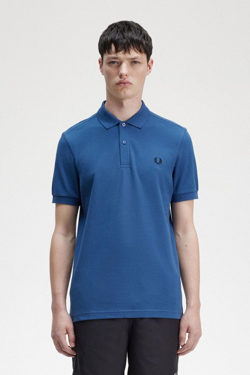 Fred Perry M6000 Fred Perry Shirt Herr Blå Svarta | SSENY21256