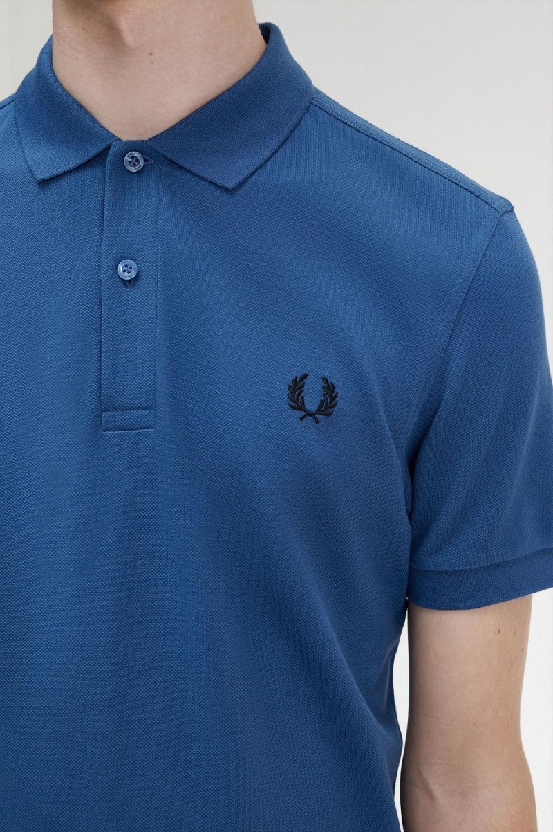 Fred Perry M6000 Fred Perry Shirt Herr Blå Svarta | SSENY21256