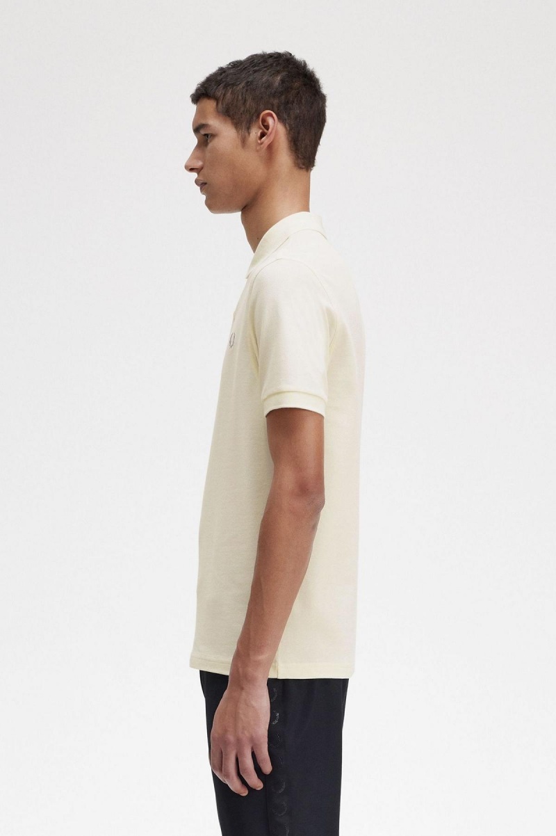 Fred Perry M6000 Fred Perry Shirt Herr Ecru / Limestone | XSEGW39375