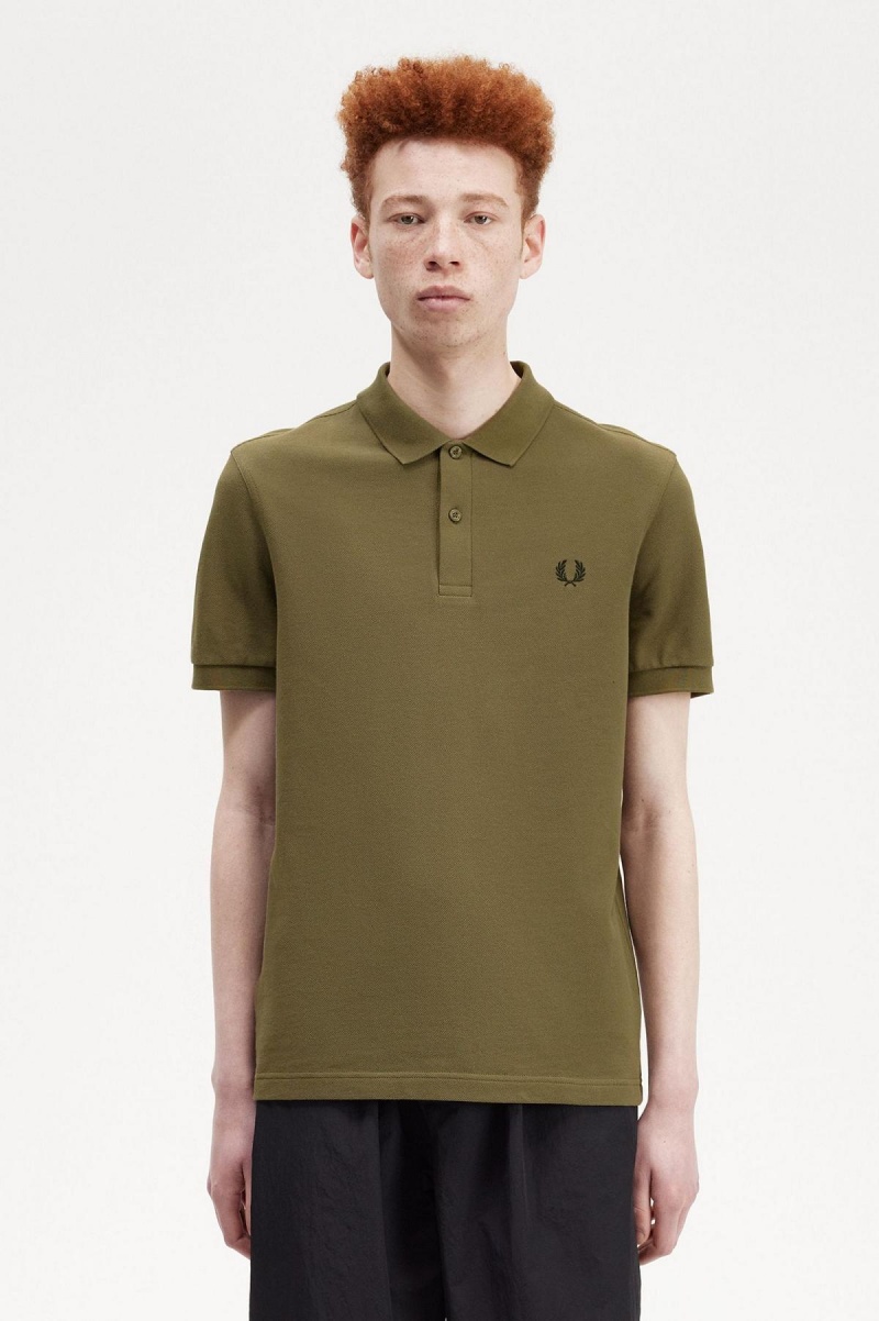 Fred Perry M6000 Fred Perry Shirt Herr Gröna Svarta | ASEDF41663