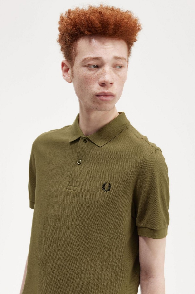 Fred Perry M6000 Fred Perry Shirt Herr Gröna Svarta | ASEDF41663