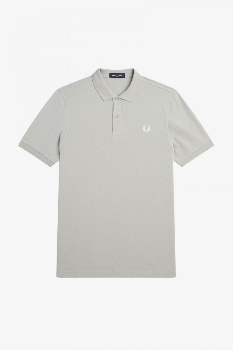 Fred Perry M6000 Fred Perry Shirt Herr Limestone / Ecru | FSEUI39371