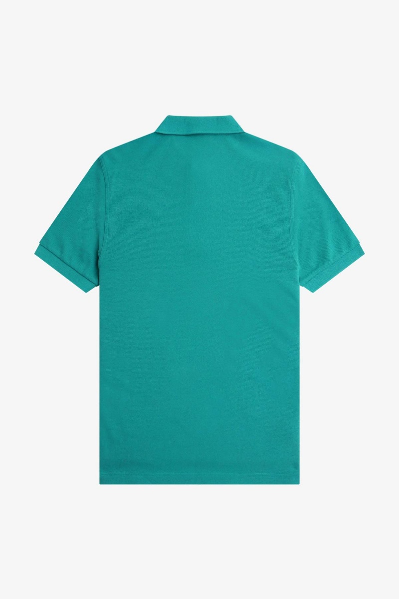 Fred Perry M6000 Fred Perry Shirt Herr Mörkmintgröna Bruna | SEZPD24377