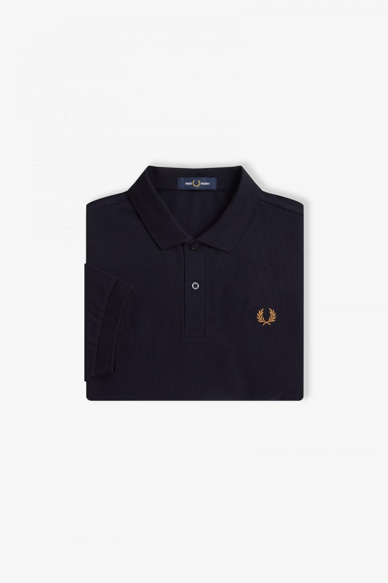 Fred Perry M6000 Fred Perry Shirt Herr Marinblå Mörk | GSEUC63325