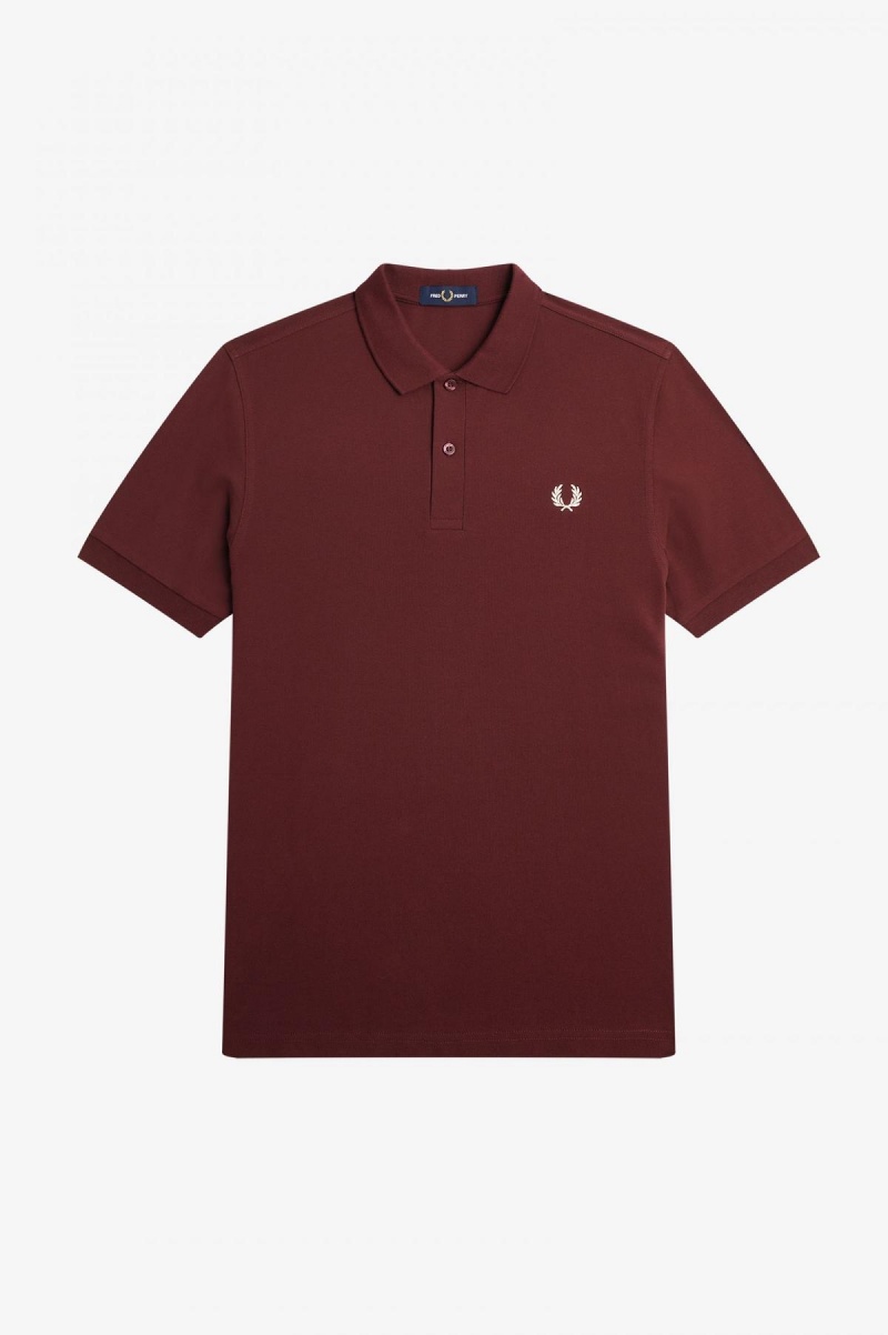 Fred Perry M6000 Fred Perry Shirt Herr Oxblood / Ecru | LSETR68692