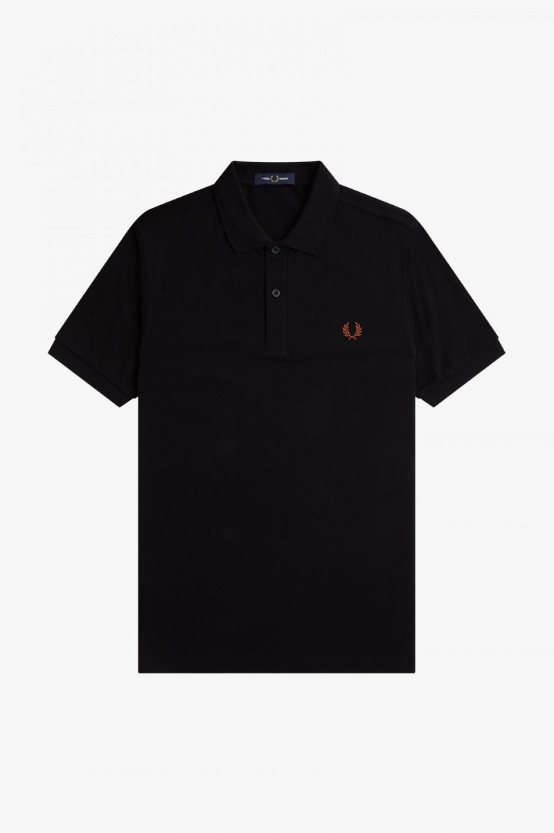 Fred Perry M6000 Fred Perry Shirt Herr Svarta Bruna | USETG47840