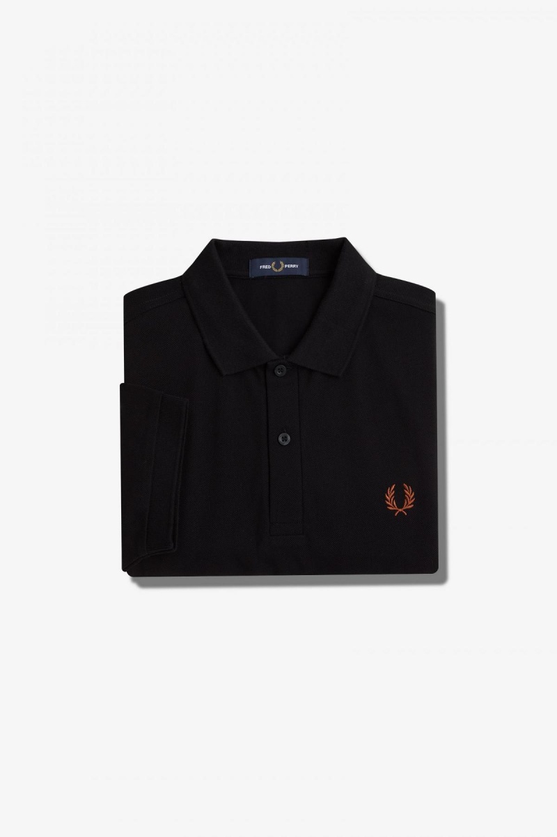 Fred Perry M6000 Fred Perry Shirt Herr Svarta Bruna | USETG47840