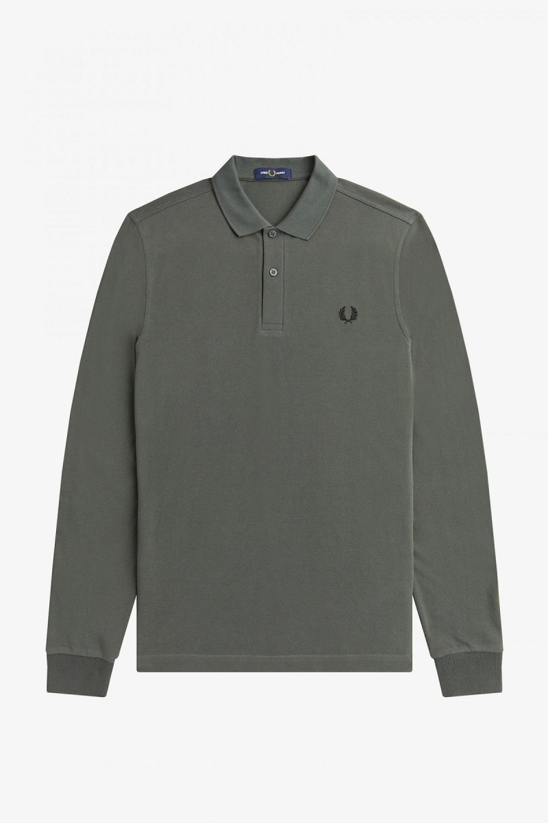 Fred Perry M6006 Fred Perry Shirt Herr Gröna | DSEVO23830