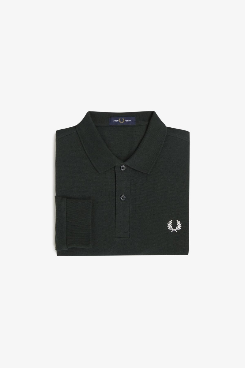 Fred Perry M6006 Fred Perry Shirt Herr Gröna | PSEER98951