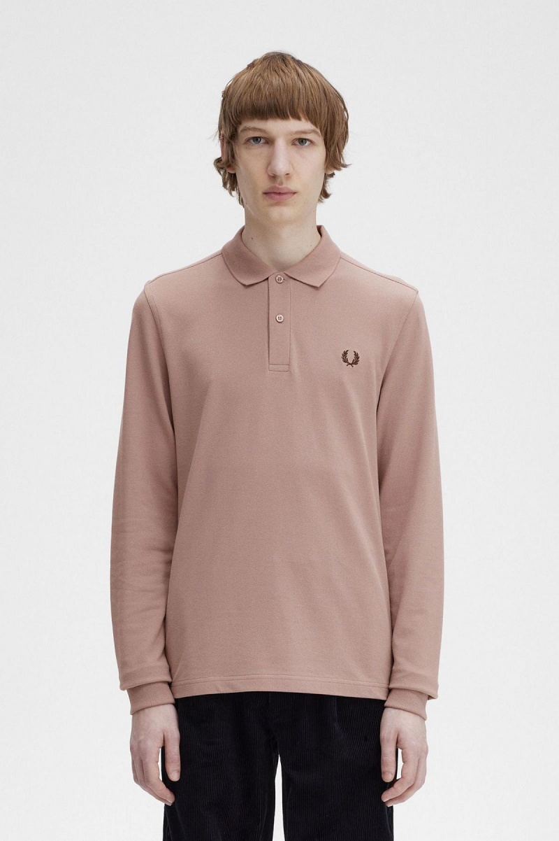 Fred Perry M6006 Fred Perry Shirt Herr Mörkrosa | YSEGT13206