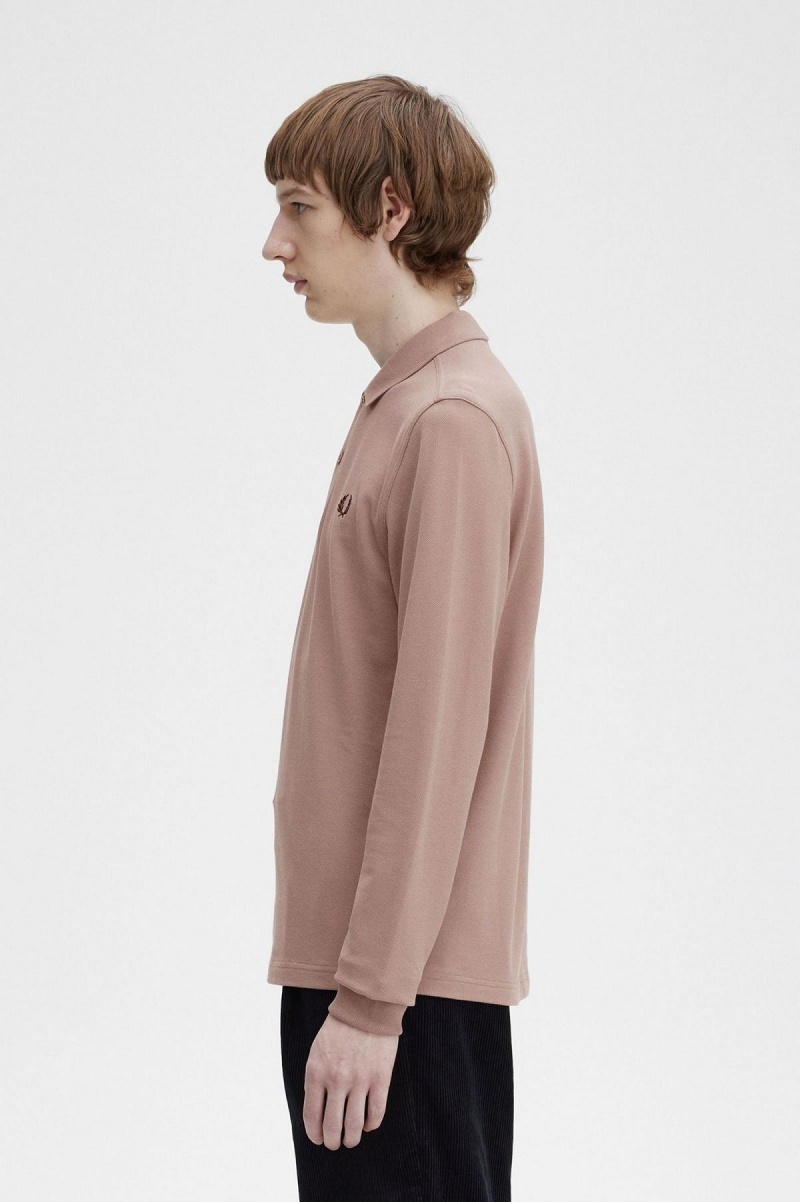 Fred Perry M6006 Fred Perry Shirt Herr Mörkrosa | YSEGT13206