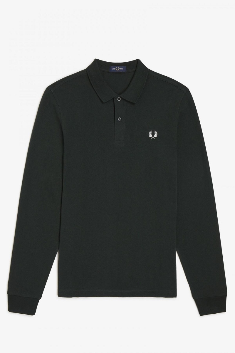 Fred Perry M6006 Piketröja Herr Gröna | FSEUI33554