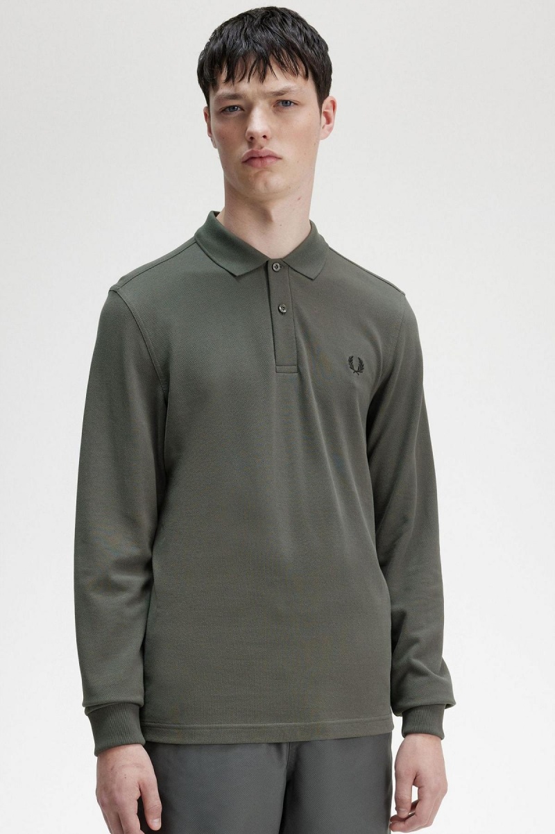 Fred Perry M6006 Piketröja Herr Gröna | SEQAV97516