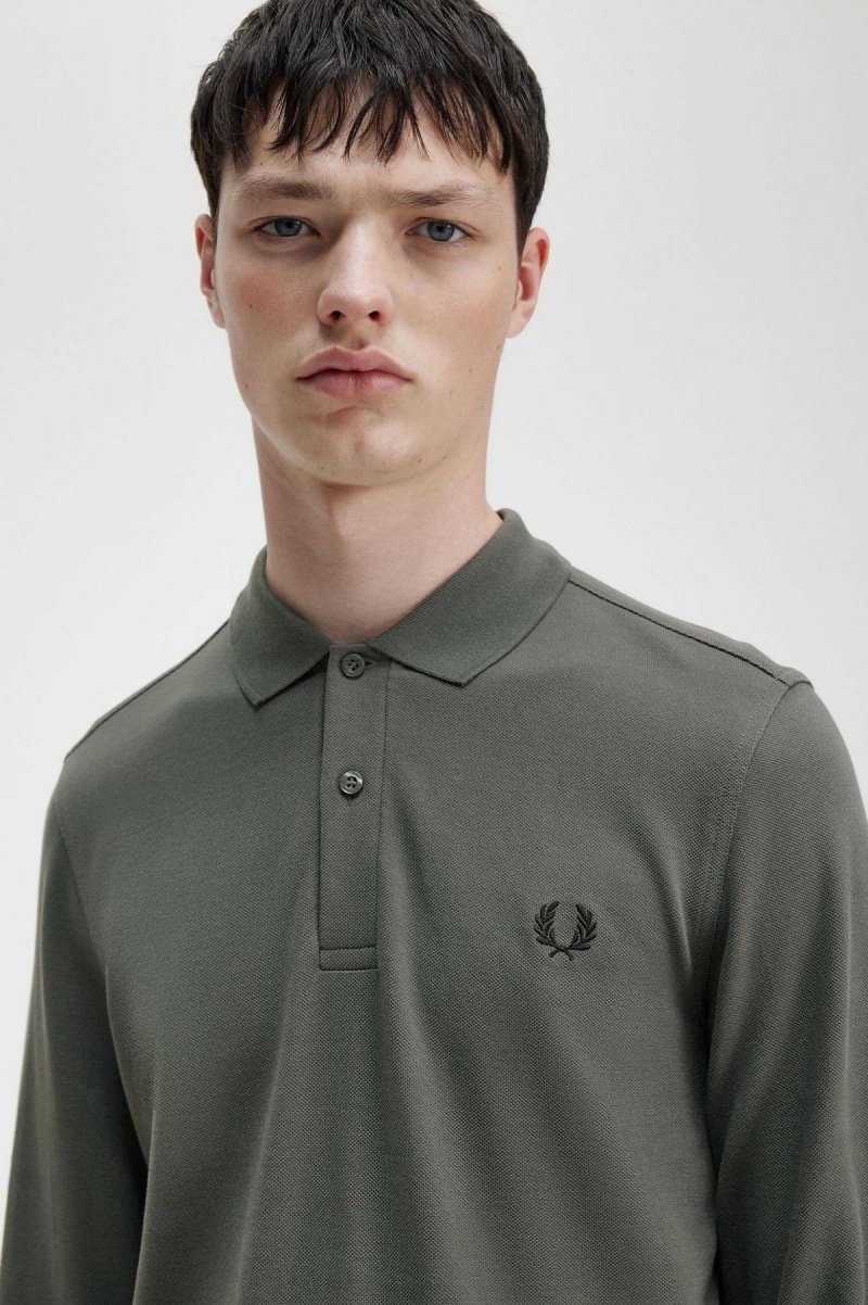 Fred Perry M6006 Piketröja Herr Gröna | SEQAV97516