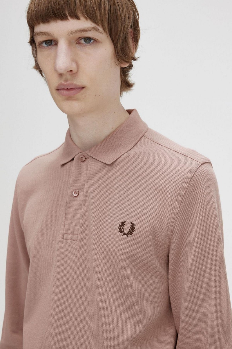 Fred Perry M6006 Piketröja Herr Mörkrosa | QSEWA93297