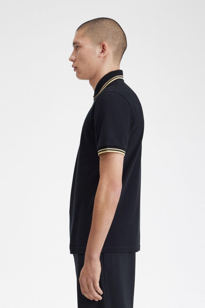 Fred Perry Makati M12 Fred Perry Shirt Herr Svarta | TSEPQ37085