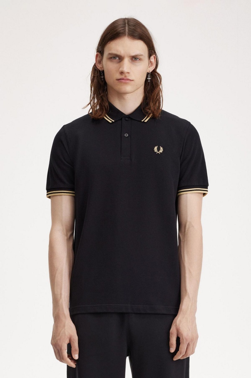 Fred Perry Osaka M12 Fred Perry Shirt Herr Svarta | SEQAV29005