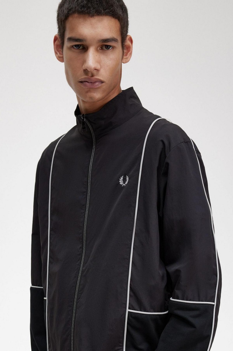 Fred Perry Piped Shell Rockar Herr Svarta | SEEGJ23423