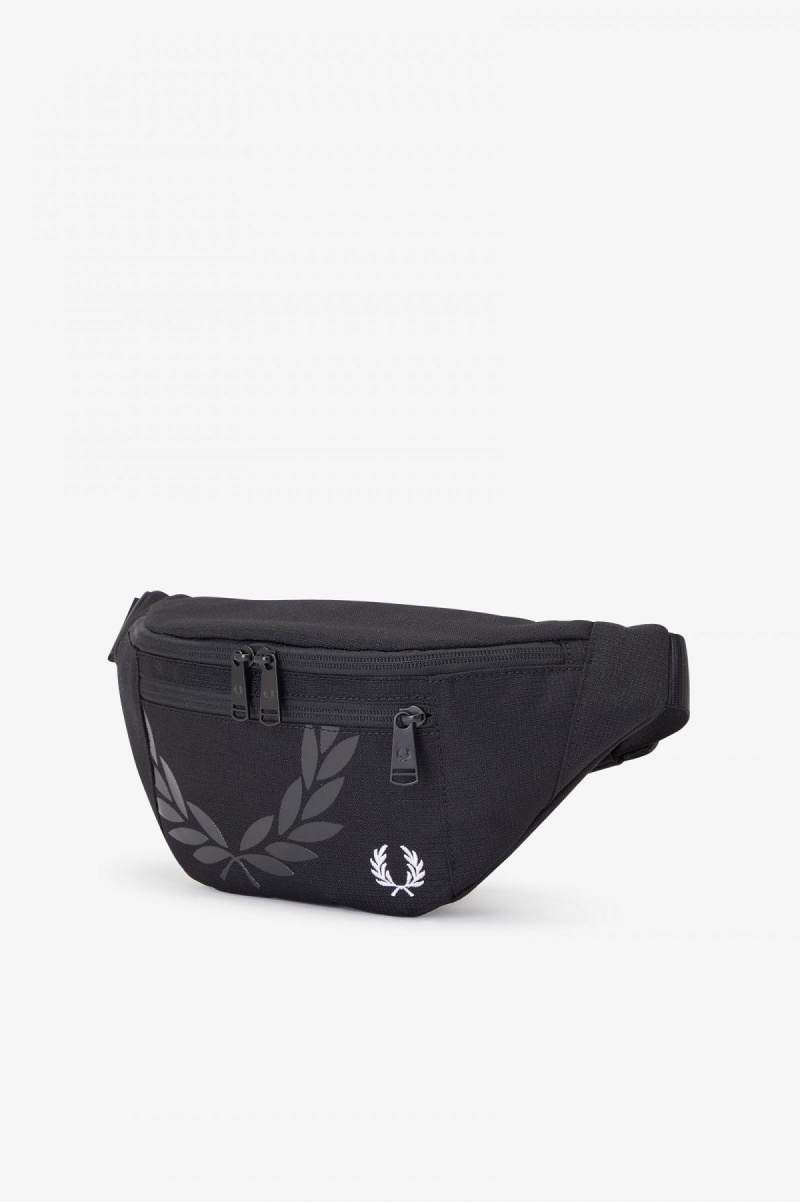 Fred Perry Printed Ripstop Cross Body Väska Accessories Svarta | LSESX69753