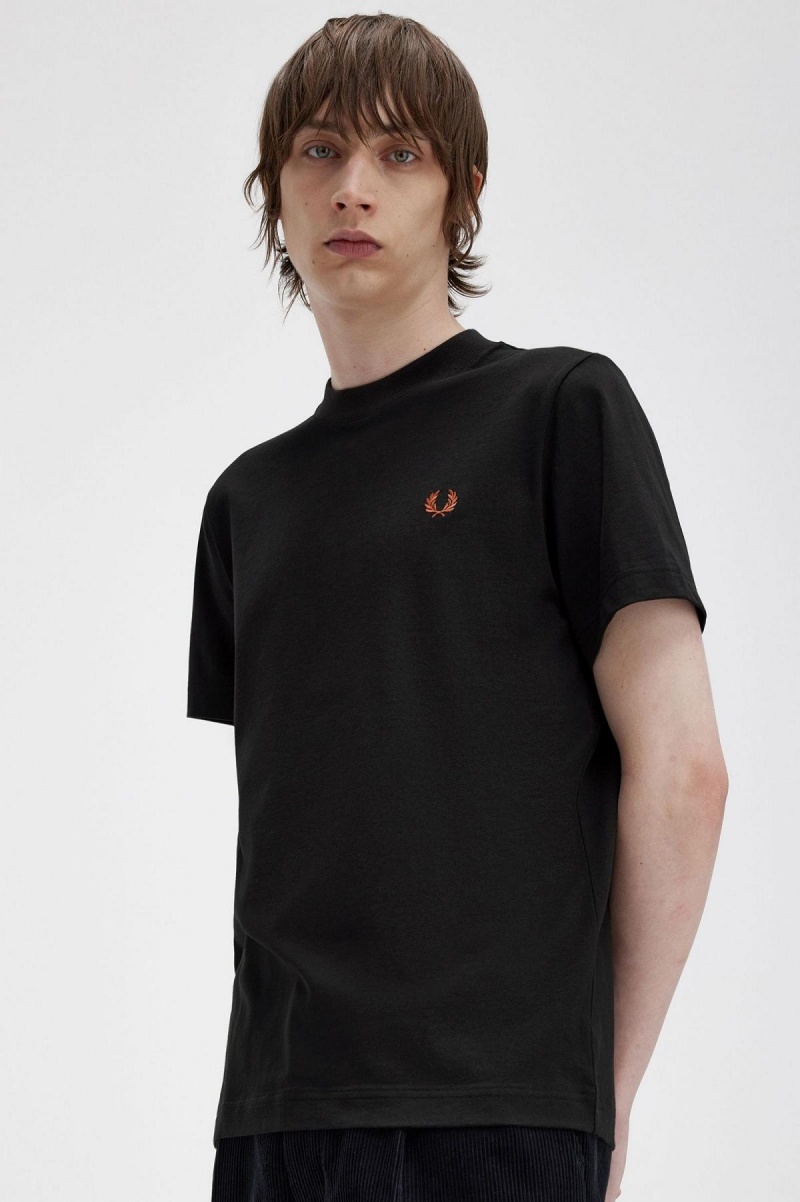 Fred Perry Rave Tryck T-shirt Herr Svarta | USETG92126